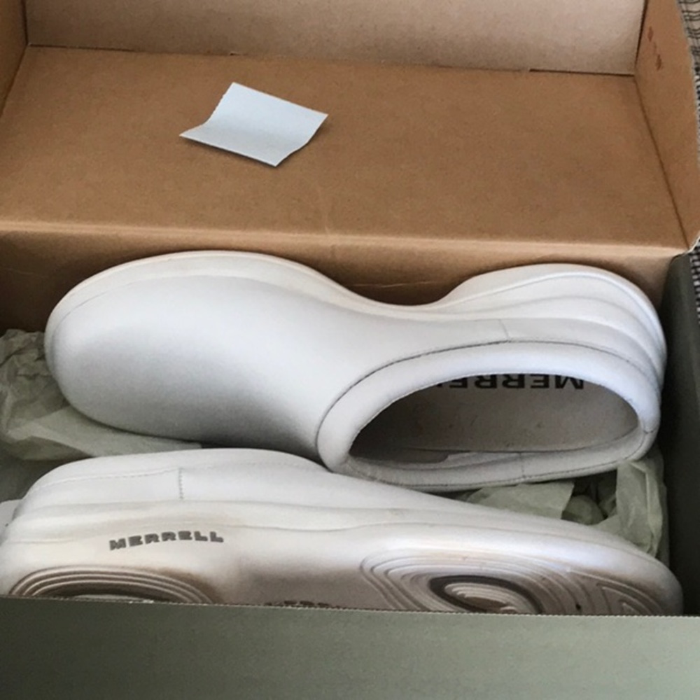 Merrell Top Slide White Slides